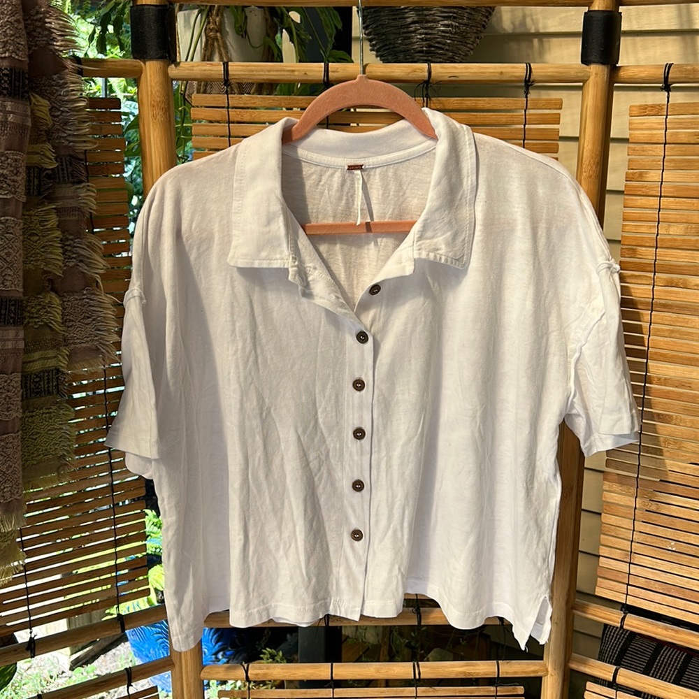 Free People White Top